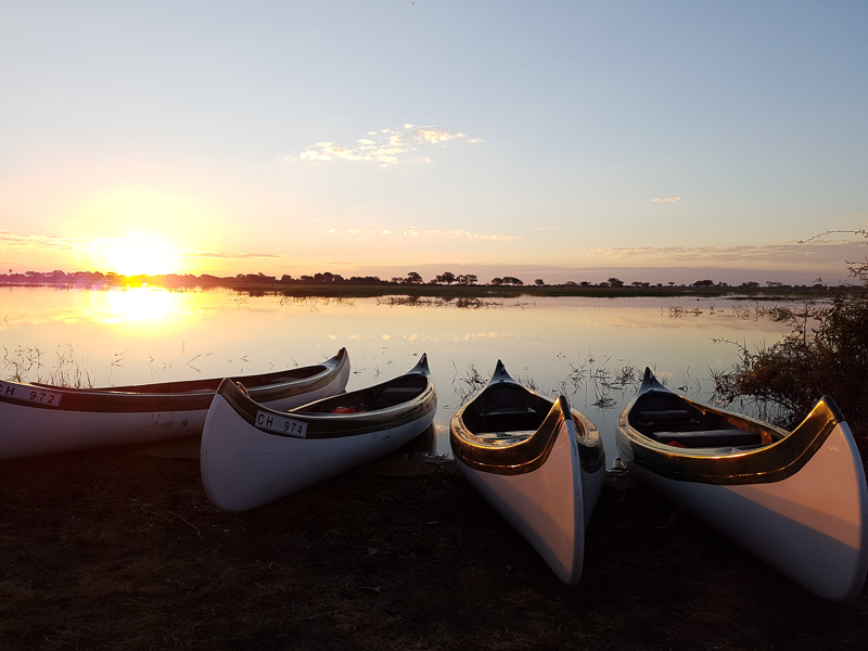 Kanutour auf dem Chobe Fluss 