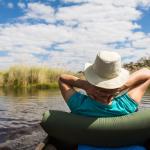 Safari in Botswana - Mokoro Fahrt im Okavango Delta