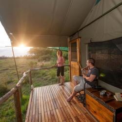 Aussicht Sango Safari Camp