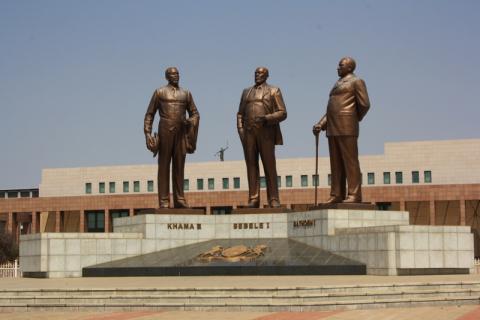 "The Three Dikgosi" Monument in Gaborone