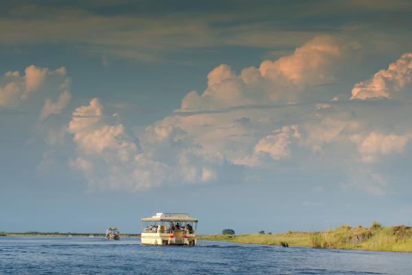 Bootsfahrt an der Chobe River Front in Botswana