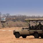 Authentische Flugsafari Simbabwe - Ankunft in Mana Pools im Kleinflugzeug
