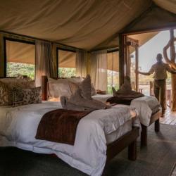 Zeltbeispiel Kanga Expeditions Camp, Mana Pool Nationalpark